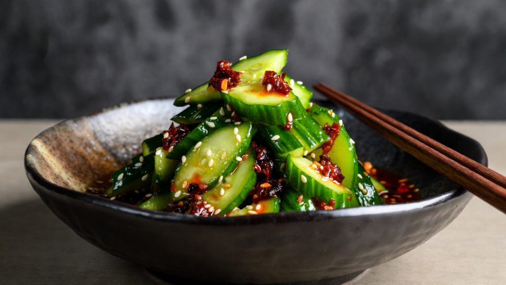 Smashed Cucumber Salad