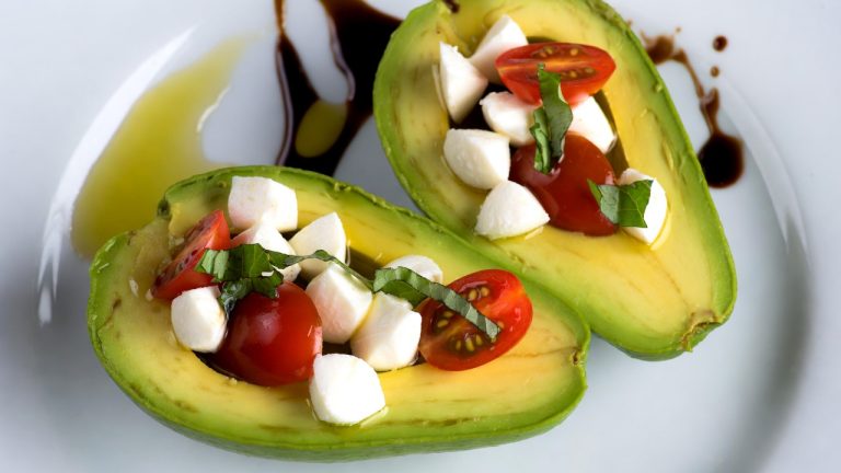 Caprese Stuffed Avocados