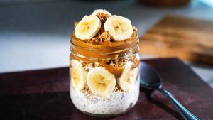 Peanut Butter Banana Overnight Oats