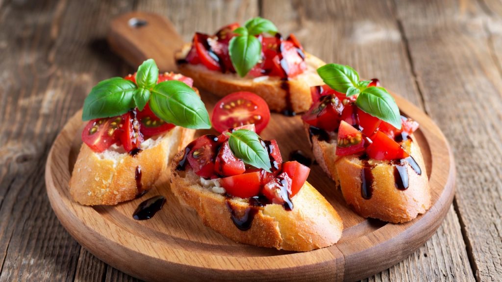 Bruschetta with Balsamic Tomatoes