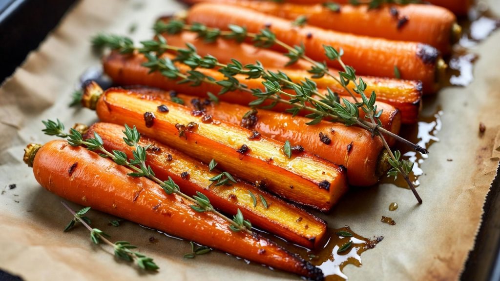 Maple Dijon Roasted Carrots
