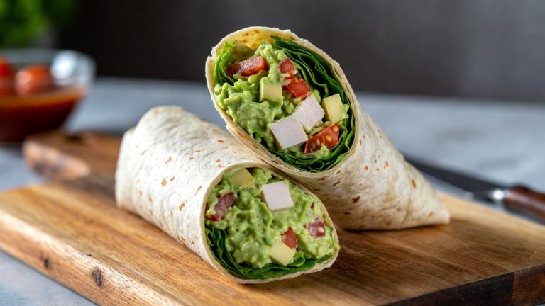 Avocado Chicken Salad Wraps