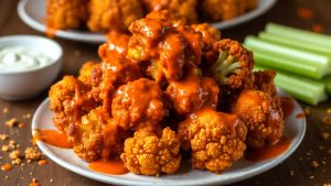 Buffalo Cauliflower Bites