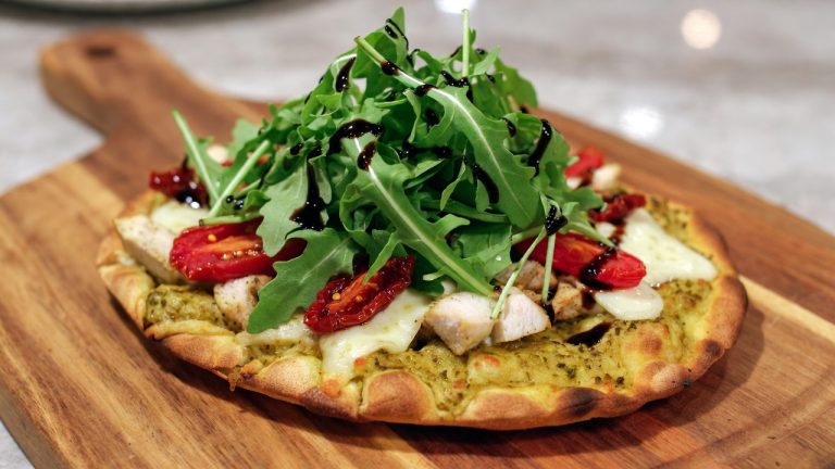 Pesto Chicken Flatbread