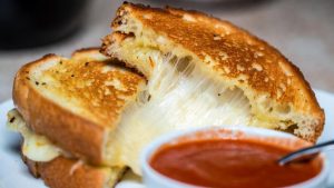 Garlic Bread Grilled Cheese