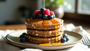 Banana Oat Pancakes (No Flour)