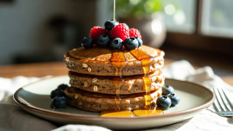 Banana Oat Pancakes (No Flour)