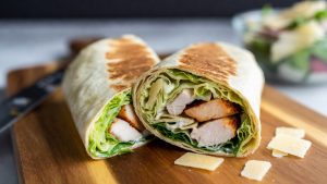15-Minute Chicken Caesar Wrap