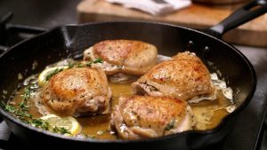 One-Pan Lemon Herb Chicken Thighs