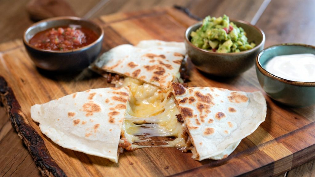 Mushroom and Black Bean Quesadillas