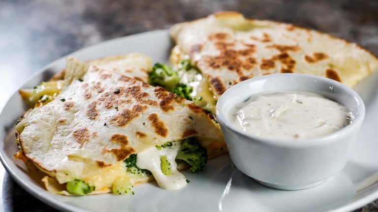 Cheesy Broccoli Quesadilla